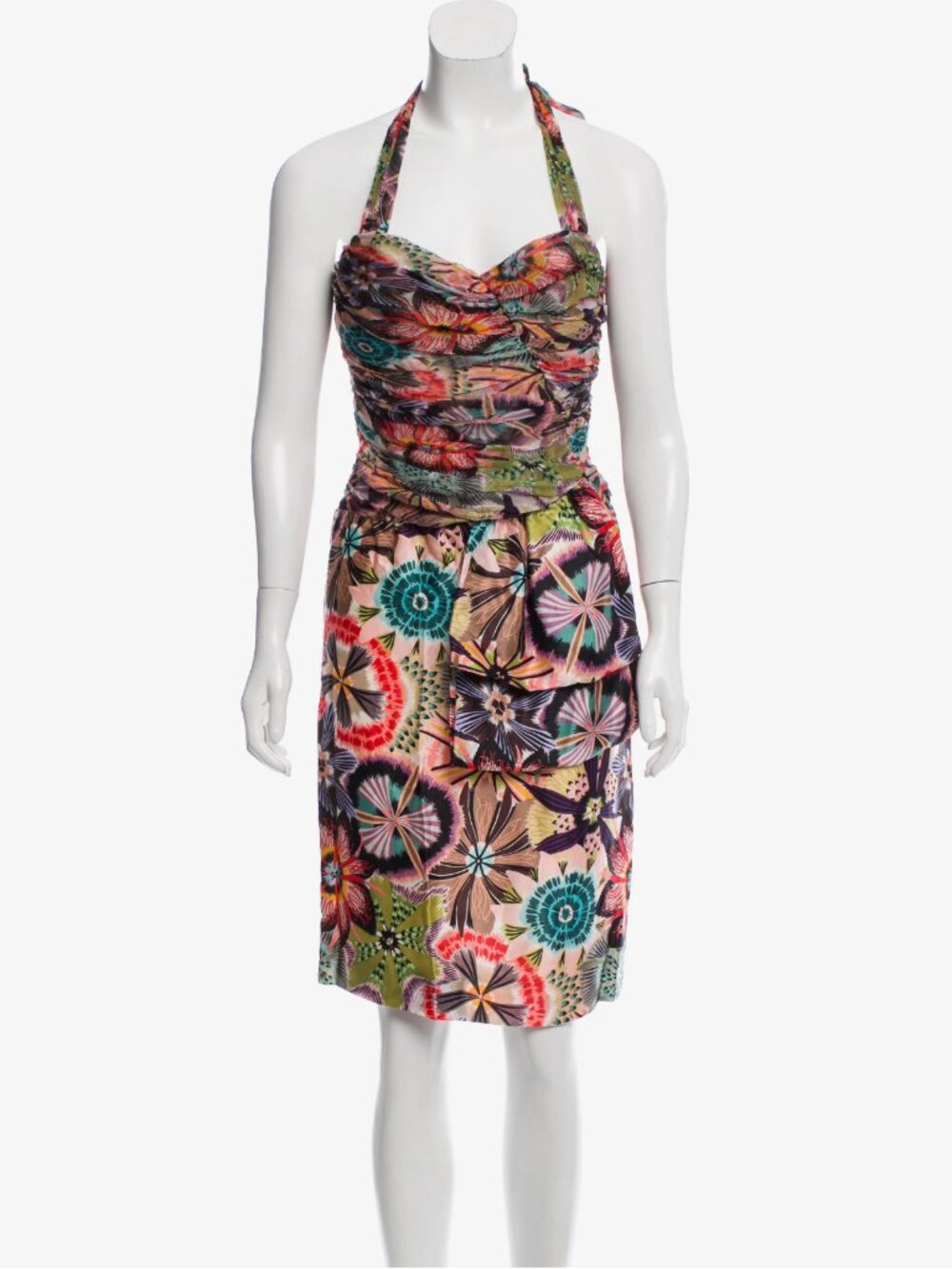 MISSONI Floral Sleeveless Dress Runway Fall 2005 XS/S US 2 or 4